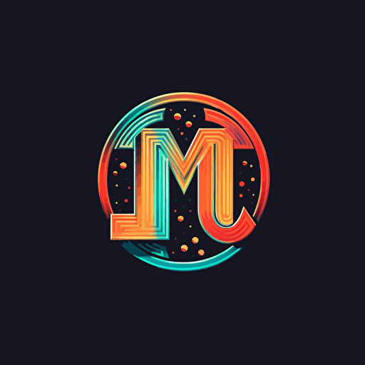 simple retroc vector logo with T M