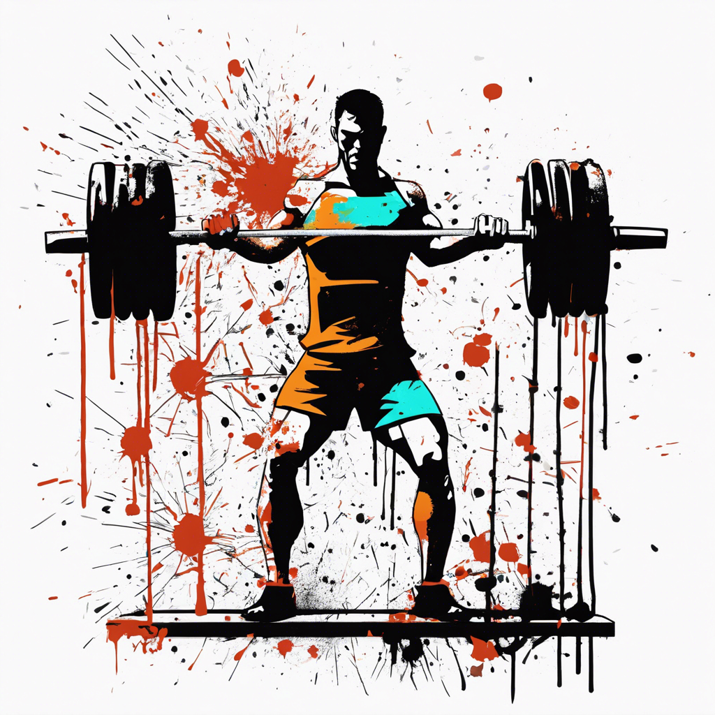 a person weightlifting