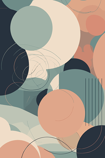 saturn, abstract pattern, minimalistic vector, muted colours,
