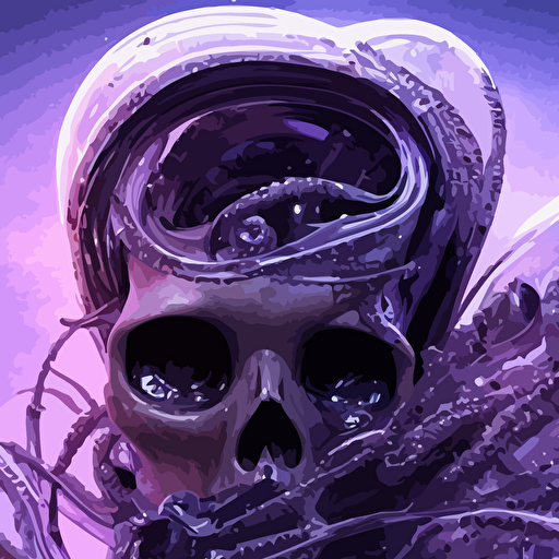 close portrait face beautiful princess twisted skull glass mask spaceman suit epic angle pose symmetrical artwork 3d depth field blurred background cybernetic jellyfish female face skull phoenix bird translucent nautilus energy flows water fire highly detailed epic cinematic concept art cg render maya blender photoshop octane render excellent composition cinematic dystopian brutalist atmosphere dynamic dramatic cinematic lighting aesthetic inspirational arthouse y greg rutkowski ilya kuvshinov wlop stanley artgerm lau ruan jia fenghua zhong