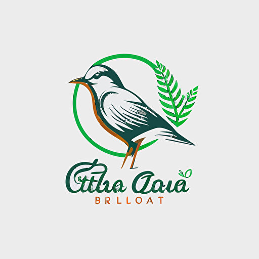 bird golf logo, simple and clean, white background, vector logo