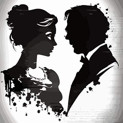 la lettre "a" formé de 2 silhouettes un homme et une femme, en 1 couleur sur fond blanc le tout avec un apscet de dession vectoriel