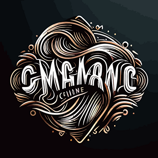 create a lineart vector logo design consisting of only the letters GMG that is modern, creative, and eye-catching. The letters should be intertwined.