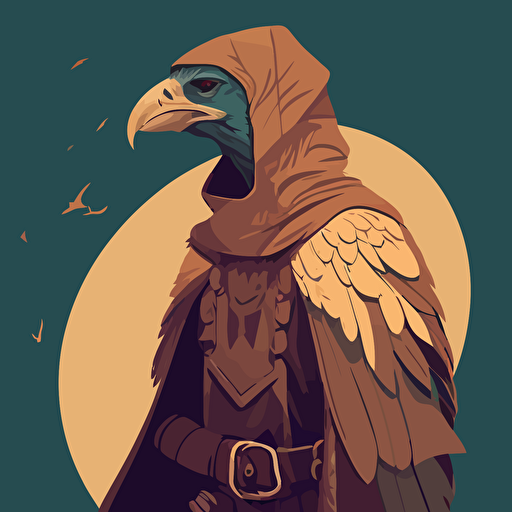 aarakocra monk vector art