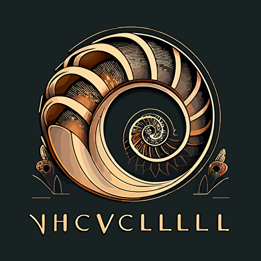 modern logo, featuring Fibonacci sequence, extremely detailed, Studio Ghibli style, minimalistic, professional design, adobe illustrator, vector, no shadows, no text, on transparent background c 50 v 5