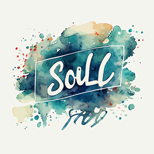 watercolor, vector, sign that says SOLD
