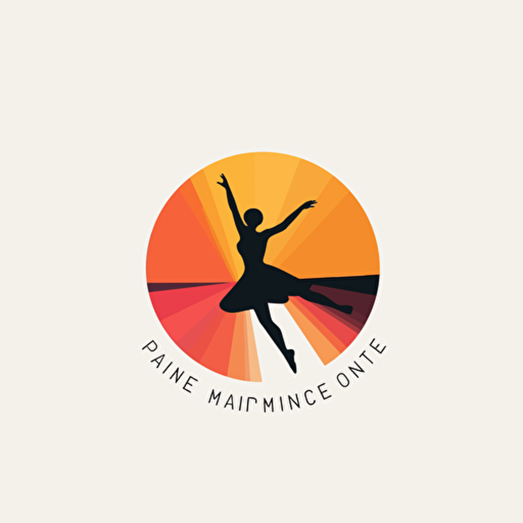 a simple logo for a dance company in the style of massimo vignelli, modern, style, vector, white background, high quality