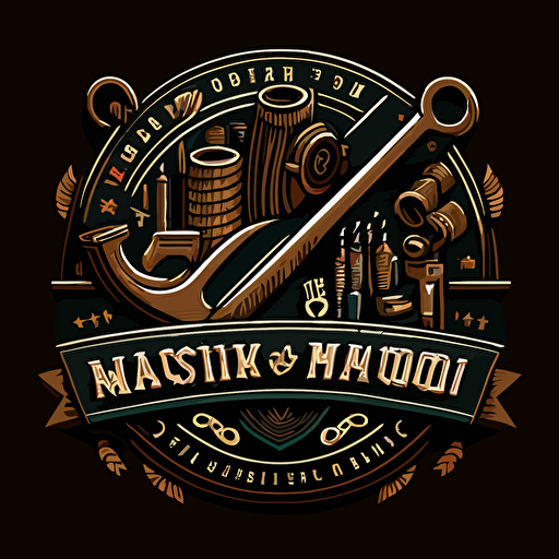 tools and workshop vector logo