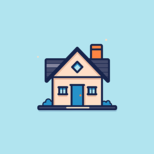 house icon, vector, flat background, one color, minimalist