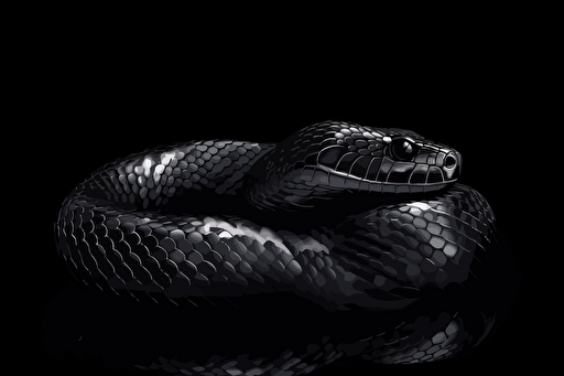 black snake, vector