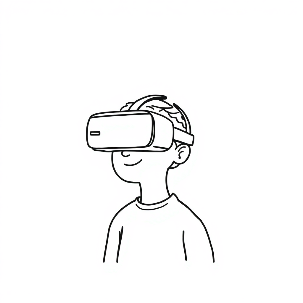 a person with vr headset 