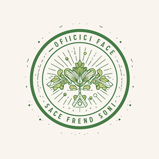 logo for a crop science organization focused on data science, simple, white background, green, vector