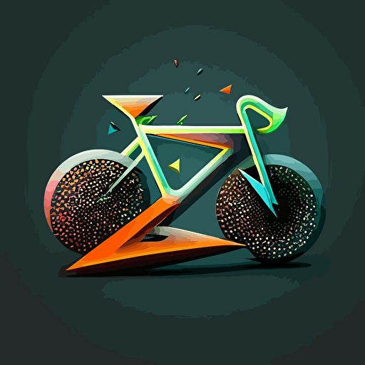 vector logo, bicycle, mouse pointer, no background, minimalistic, font