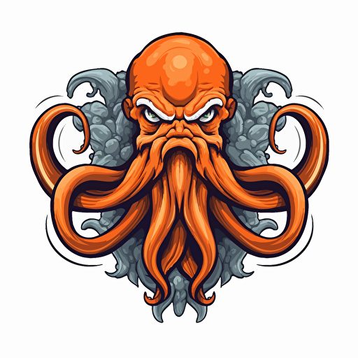 create a esport logo with octopus look based on the beat esport team of dota2 , white background , vectors