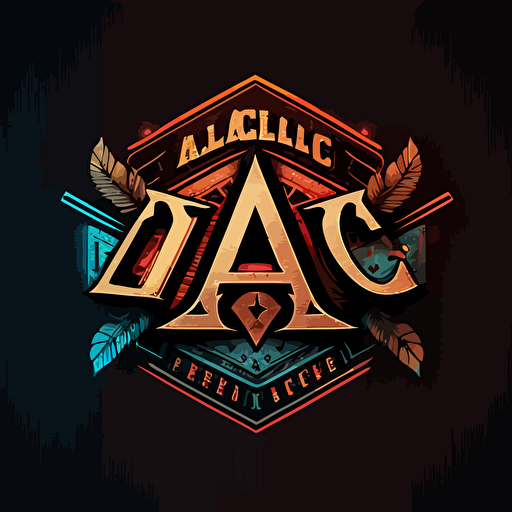 Logo with three letters alc for a gamer must be a vector image