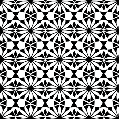 a repeat pattern, simplistic, vector, black on white