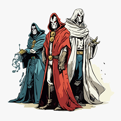 strange charachters vector, white background