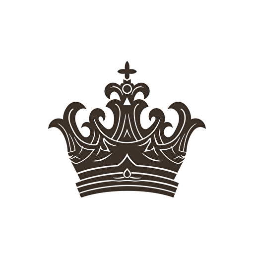 Elegent iconic logo for Kings Acquisitions which is a business acquisitions business, black vector on a white background