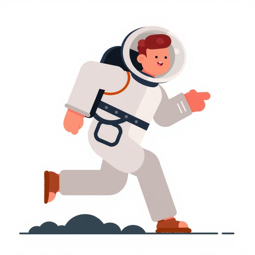 an astronaut on a space 