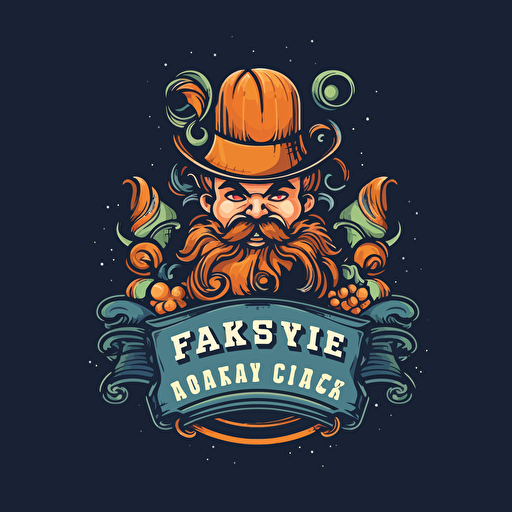 a vector logo for a business that makes cakes