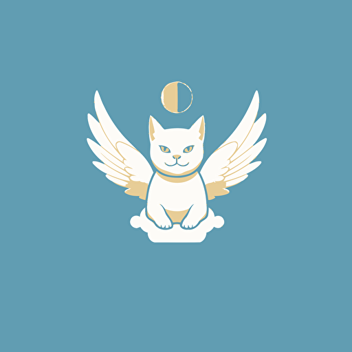minimalist logo for cappuccino kittens burmese vector style