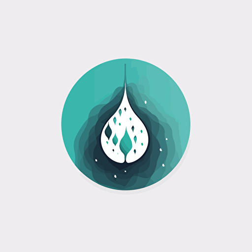 design a minimalist vector logo for a company that specializes in environmental data visualisation