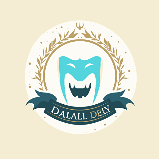 Dental hospital logo design, vector image, 1920:1080
