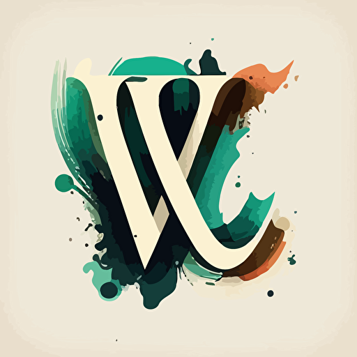 two letters next to each other, letter "E" and "W", should appear as "EW", capital letters, simple, minimalist, logo, brilliant, painting, vector, creative