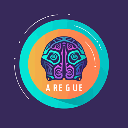 logo for AI interest group, vector art, flat color