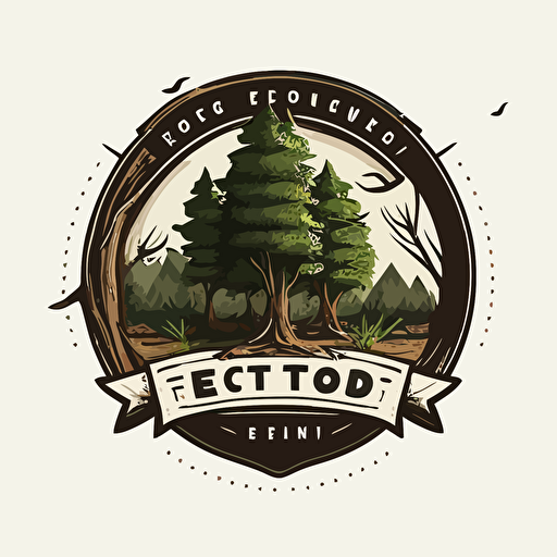 design a logo for project named Eco Vector, minimum details, simple, flat design illustration