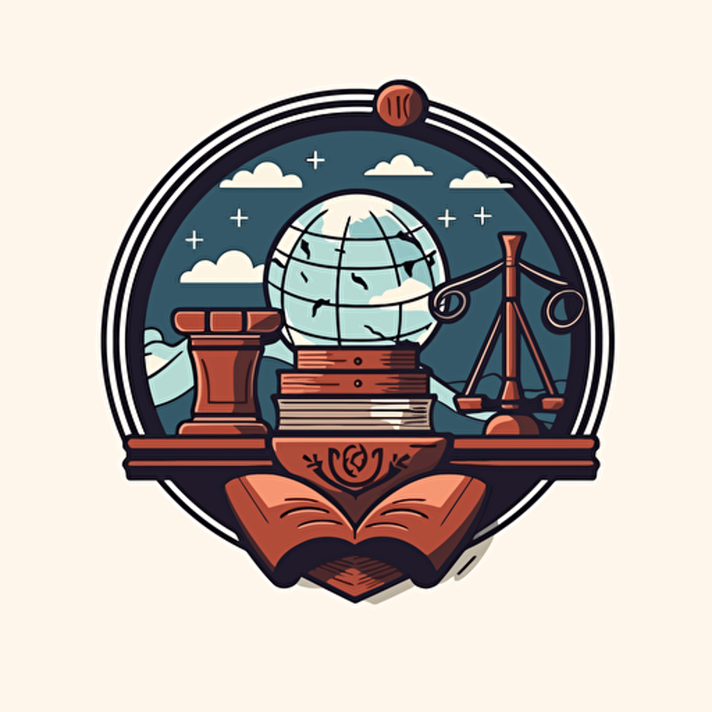vector flat legal knowledge logo