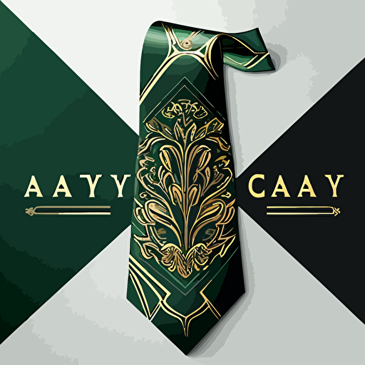 logo for luxury fashion brand, vector in the form of a tie, usa italian fashion concept, the brand is called crayatta
