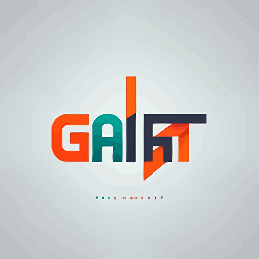 big simple minimal modern creative logo, flat design, 2d, letters "GR" make it feel vectorial