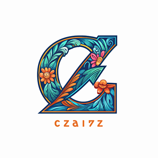 Simple CZE Letter vector logo