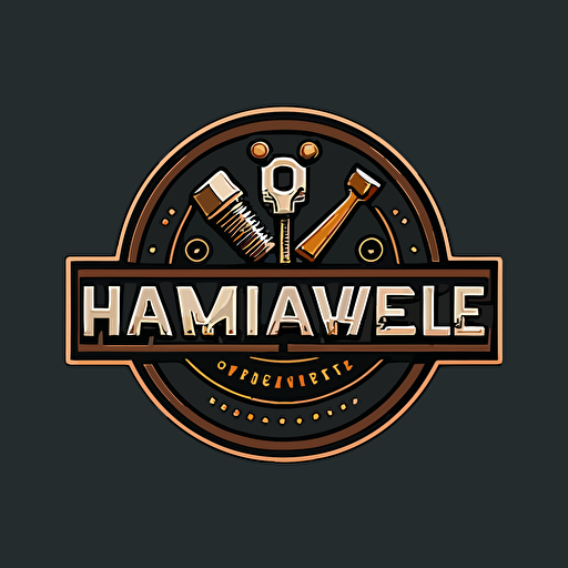 Hardware tools simple vector logo