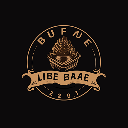 create a logo of "UB" brand, this logo is for a cafe that sell coffee and french pastry. high resolution vector. The logo have a cup of coffee with croissant element. The overall effect should be a logo that feels both modern or urban lifestyle.
