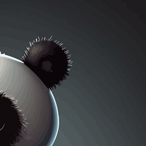 panda::1 vector cartoon style::1