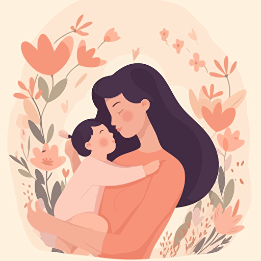 cute Simple mothers day vector design