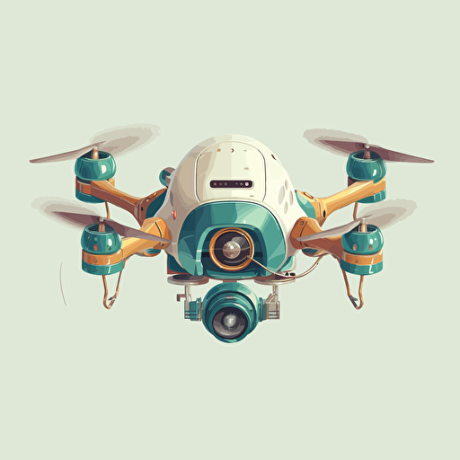 a drone, vector, 2d,
