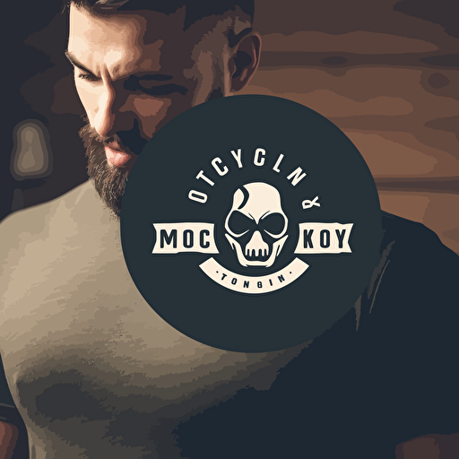 modern vector based logo for toxic masculinity