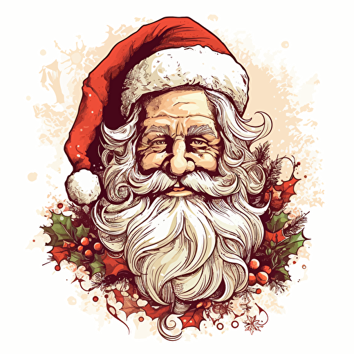 chritsmas vector drawing happy and smooth