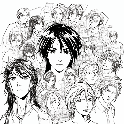 vector embeddings manga comic style