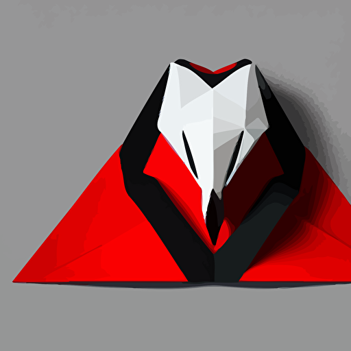low poly vector white eagle icon book red background cgsociety artstation octane render