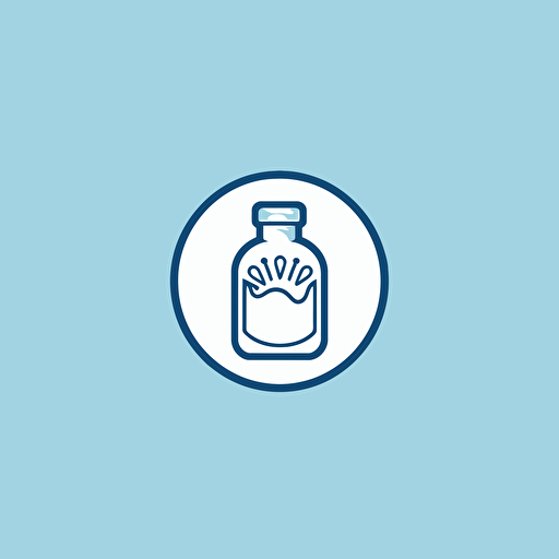 a white minimalistic, flat vector logo for a futuristic, soap brand. The look and feel should be trustworthy and expensive