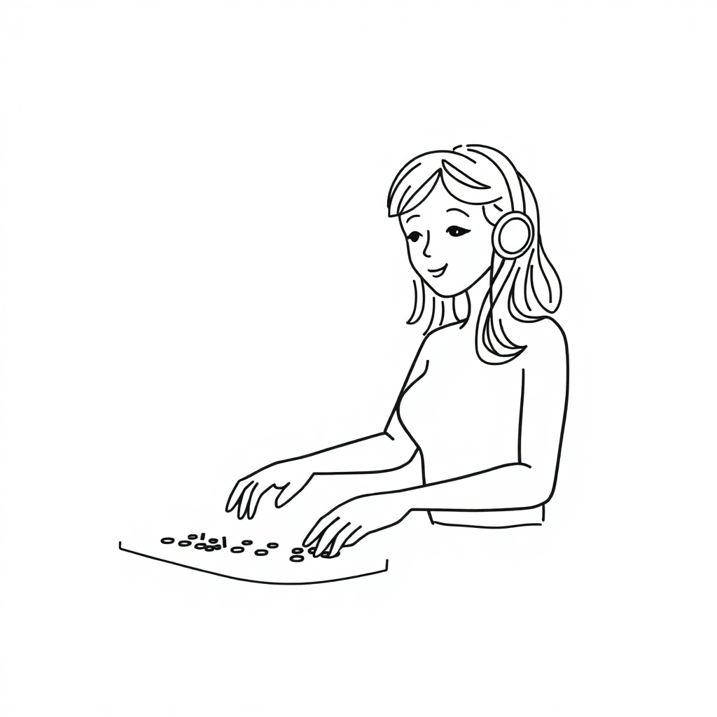 a woman dj playing music