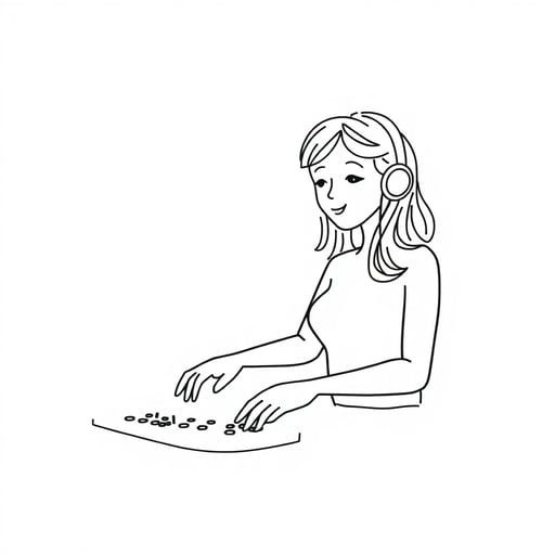 a woman dj playing music