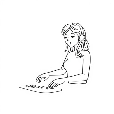 a woman dj playing music