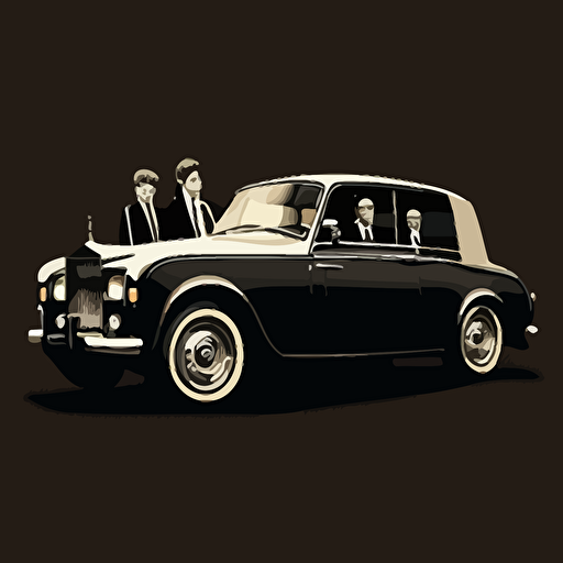 Rolls-Royce_Beatles_2.jpg, vector illustration