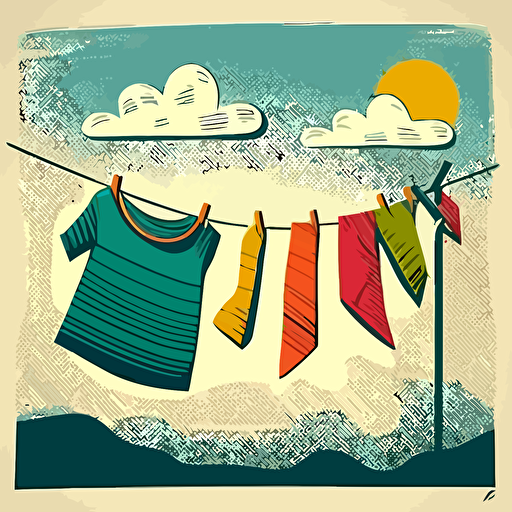 clothesline vector