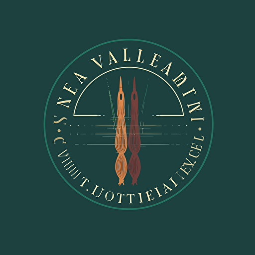 logo studio italian textile international needle, yarn, weaves, vector style